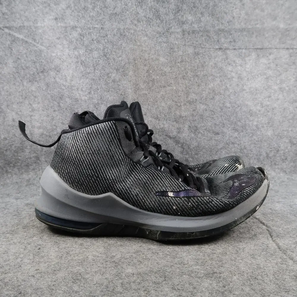 Nike Shoes Mens 10 Air Max Infuriate Sneakers Basketball Athletic Trainer Grey